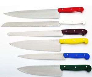 6pcs Color Coded Knives
